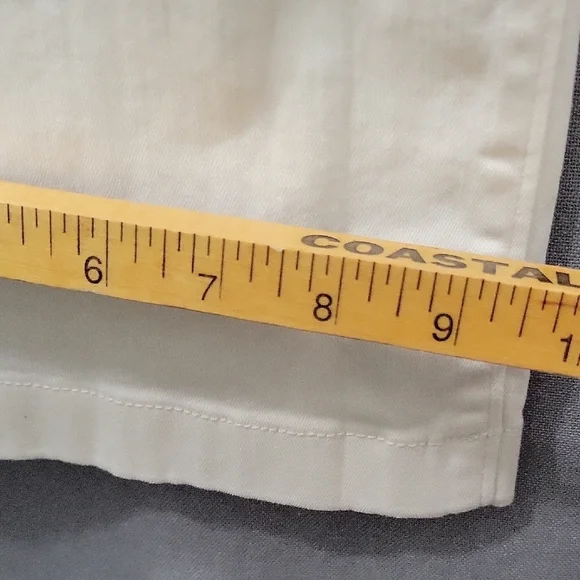 Ella Moss Women’s Wide Leg Crop Pants Cream Size 8 - Picture 7 of 12
